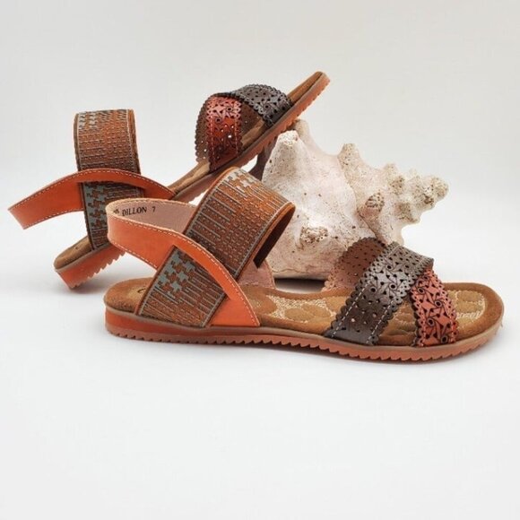 Corkys Shoes - Corkys Elite Leather Flatform Strappy Sandals Women's Size 7